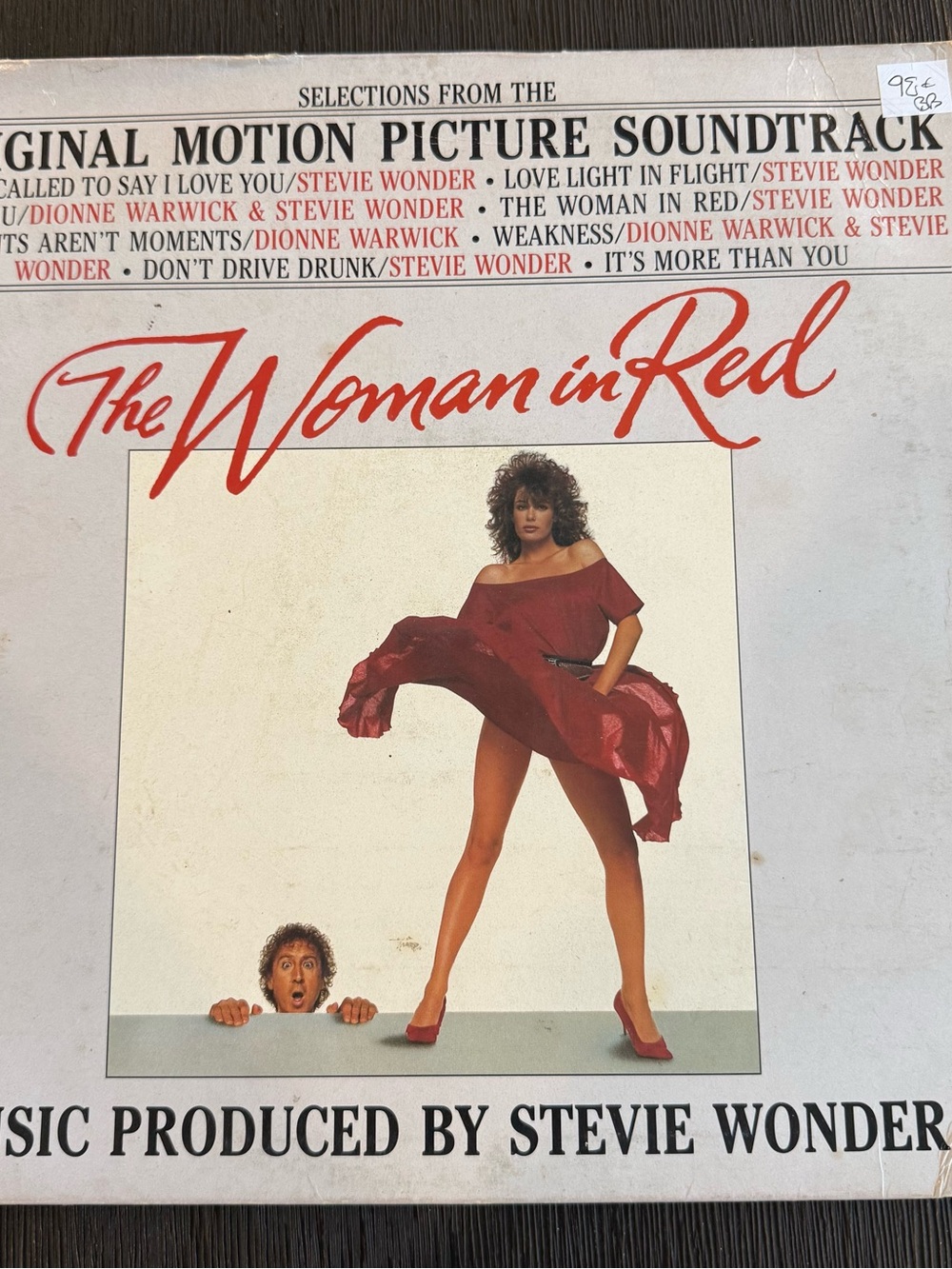 The Woman In Red Soundtrack LP Stevie Wonder Dionne Warwick Motown 1984
